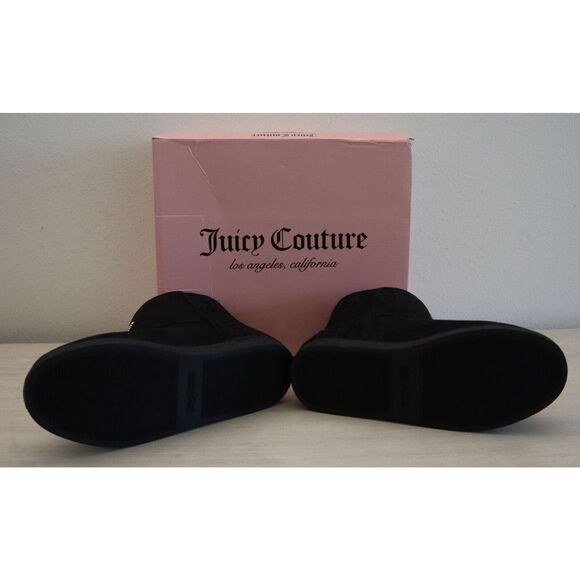 Juicy Couture B3262SW Women’s Sz 9 Black Kave Faux Fur Lining Winter Boots - Picture 4 of 9
